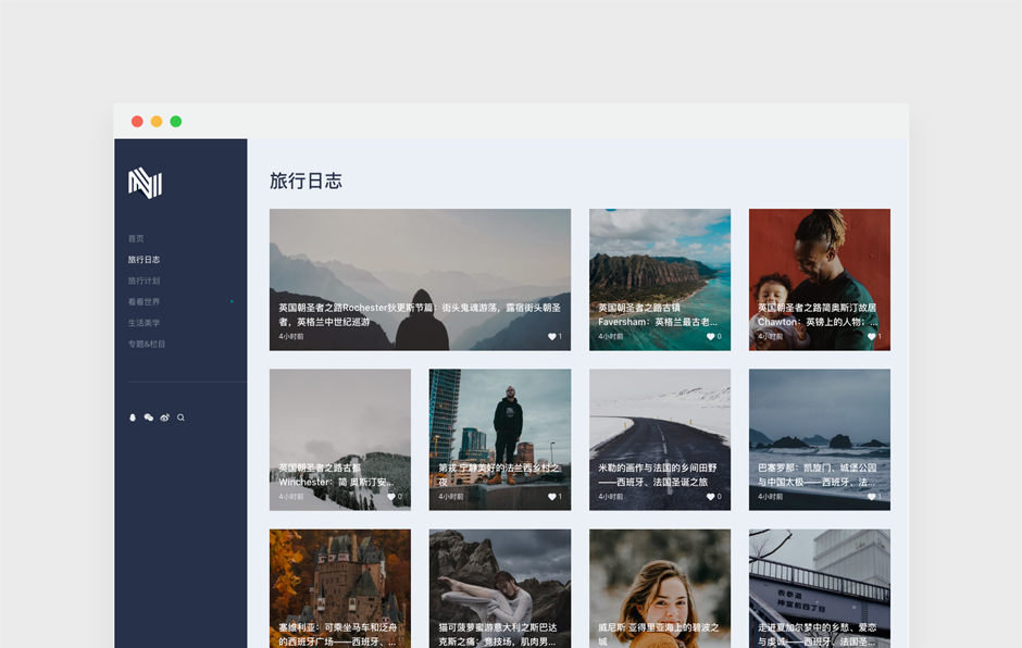  ASHLEY – 三栏自然风极简 WORDPRESS CMS 主题